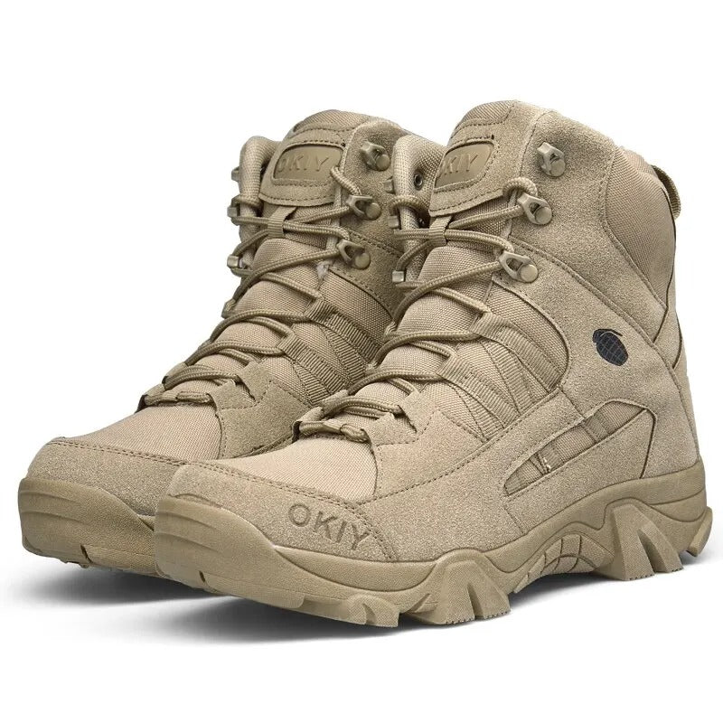 Men's Lightweight Waterproof Hiking Shoes - Brown - Khaki