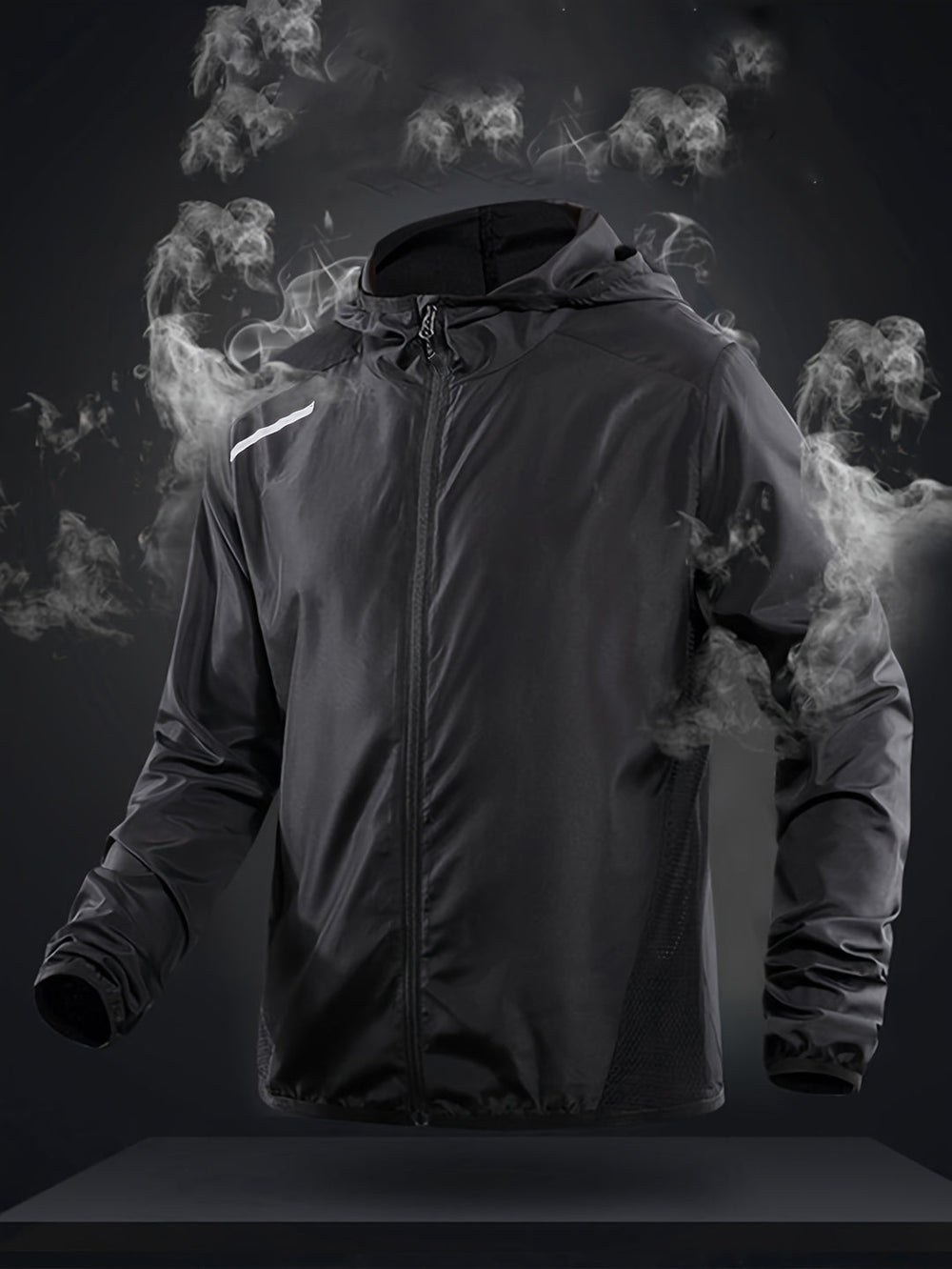 Men's Lightweight Windbreaker Jacket - Reflective & Breathable