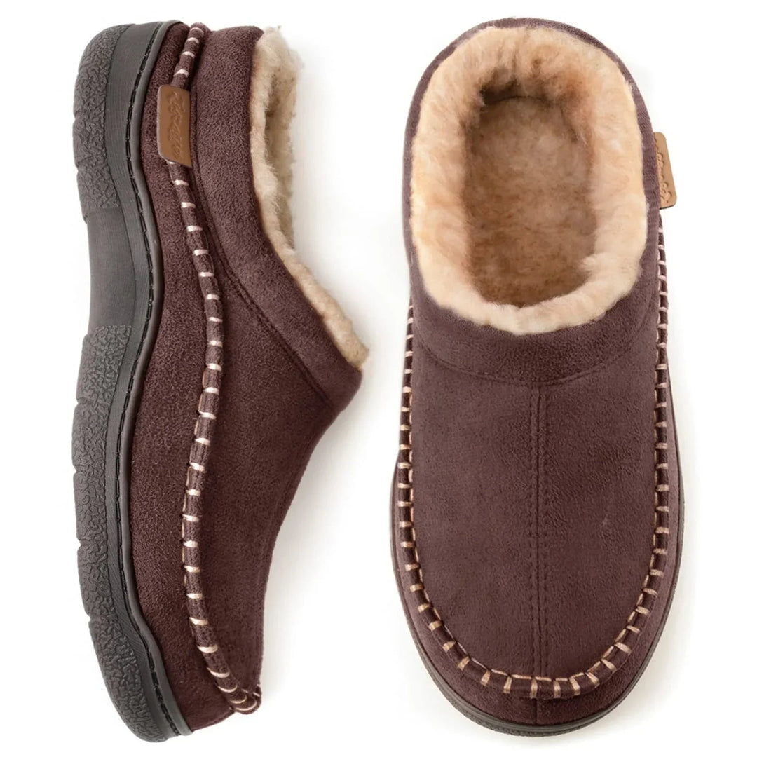 Men's Loafers - Soft Comfort Slip-On Shoes - Brown