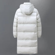 Men's Long Parka Jacket - Warm Winter Coat with Hood