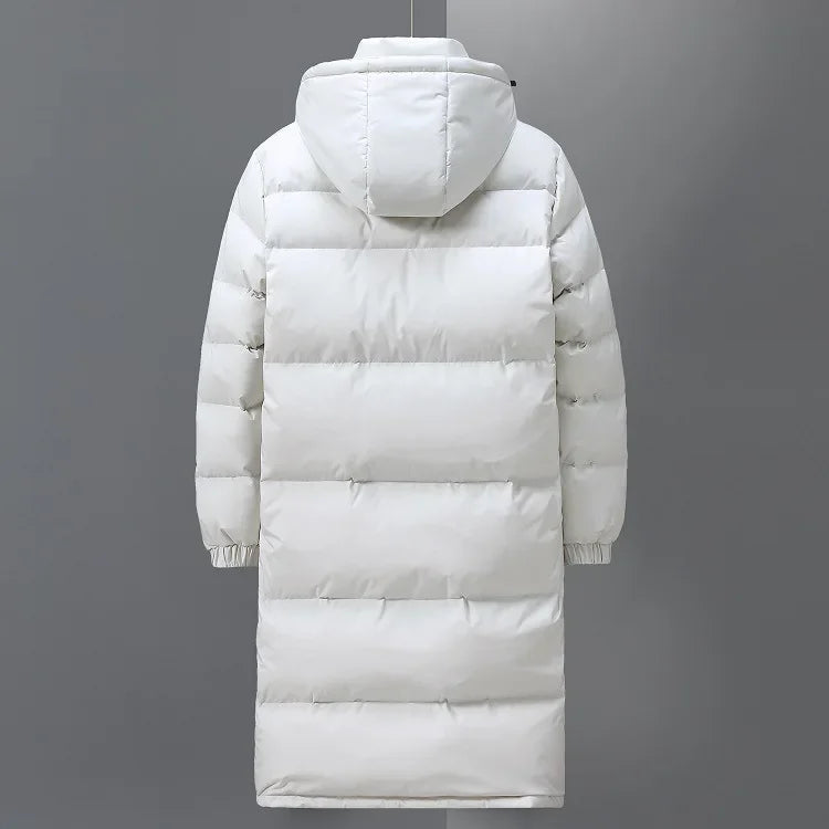 Men's Long Parka Jacket - Warm Winter Coat with Hood