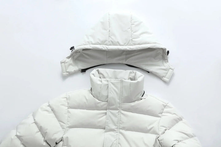 Men's Long Parka Jacket - Warm Winter Coat with Hood