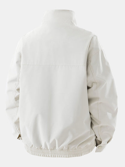 Men's Motorsport Racing Bomber Jacket – Relaxed Fit Zip-Up