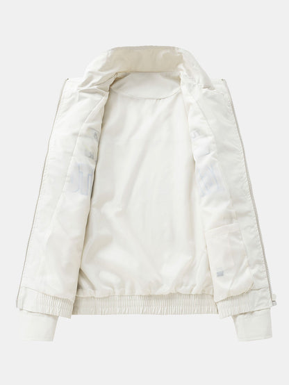 Men's Motorsport Racing Bomber Jacket – Relaxed Fit Zip-Up