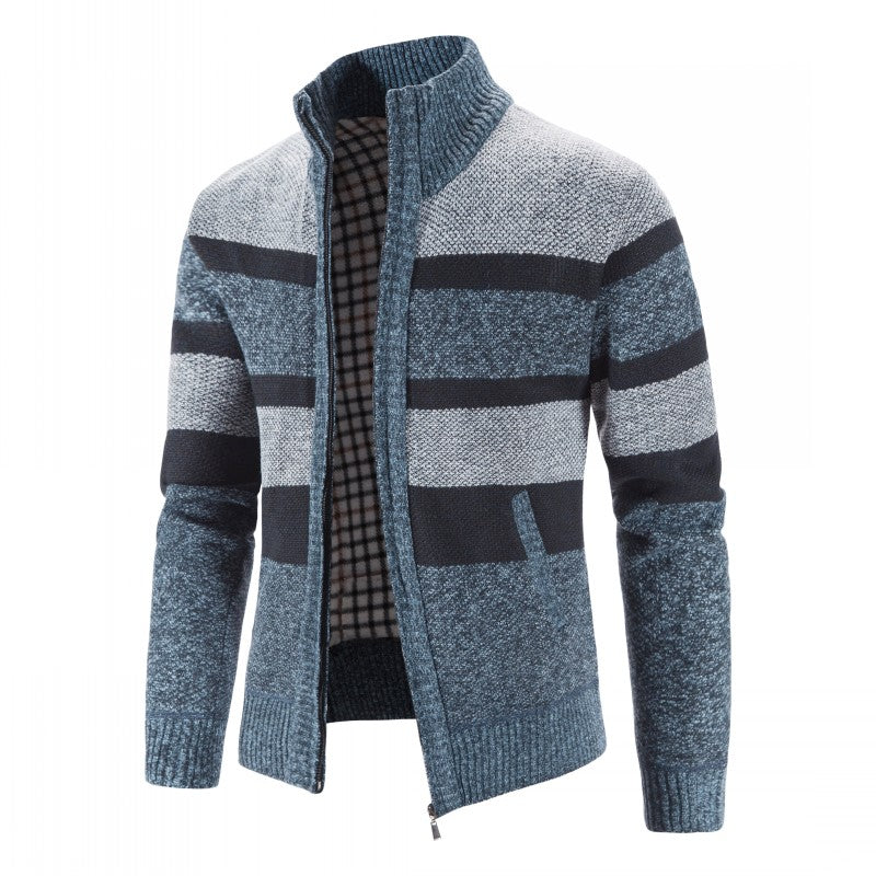 Men's Open Front Cardigan - Knit Vest Casual - Navy