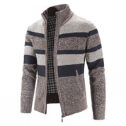 Men's Open Front Cardigan - Knit Vest Casual - Tan
