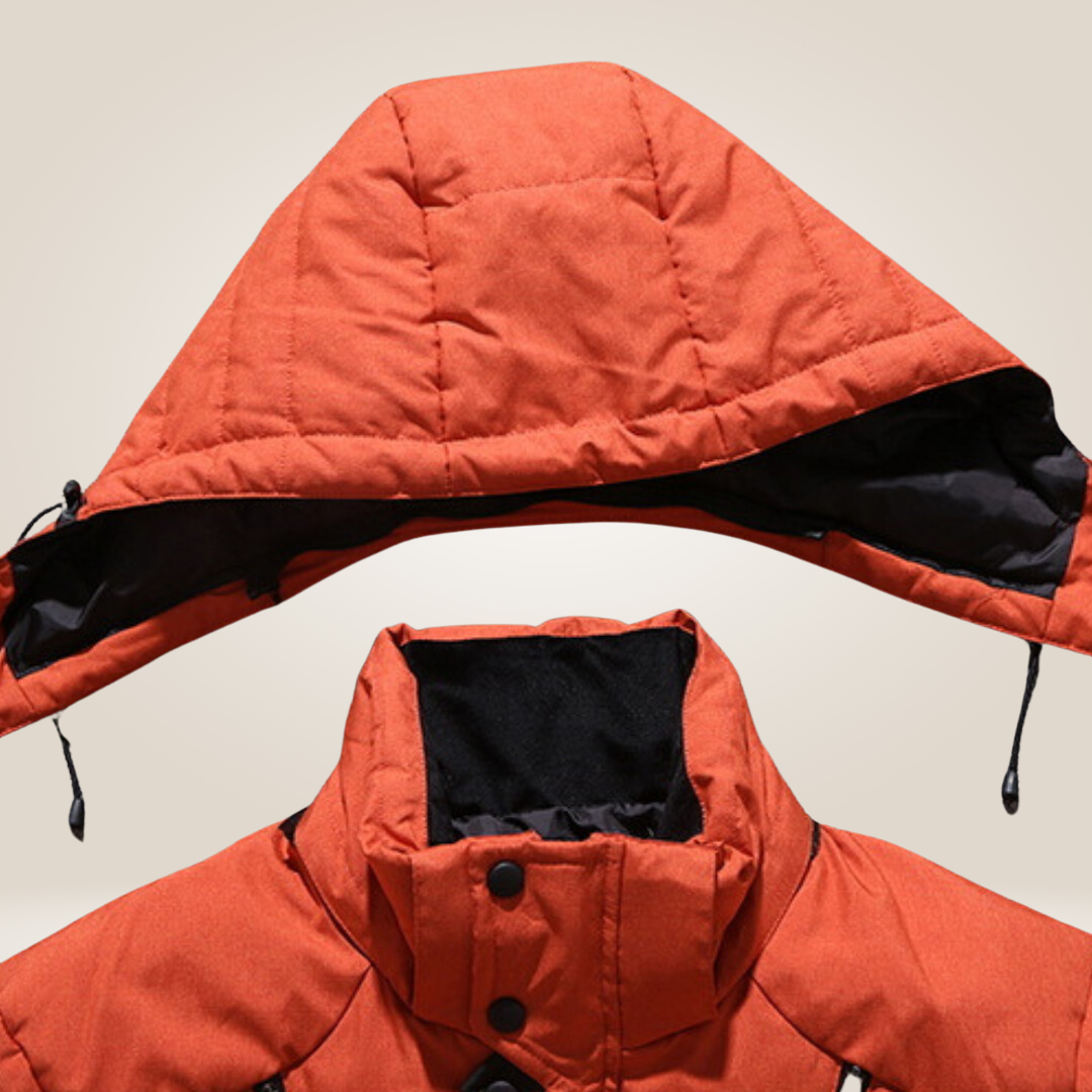 Men's Padded Winter Jacket - Warm Ski Coat