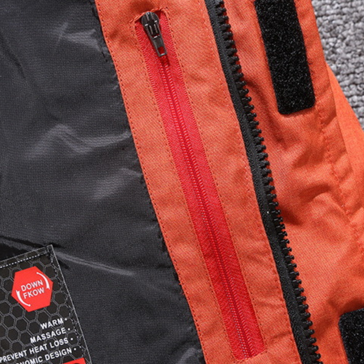 Men's Padded Winter Jacket - Warm Ski Coat