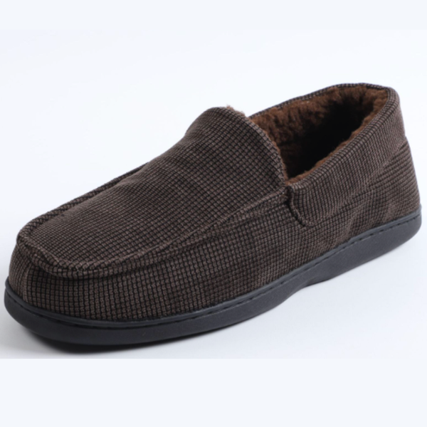 Men's Plaid Loafers with Slip-Resistant Sole
