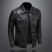 Men's PU Leather Jacket - Classic Biker Style