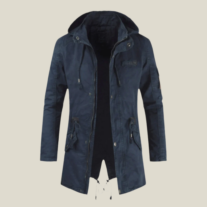 Men's Quilted Puffer Jacket - Warm Comfort & Modern Style - Blue