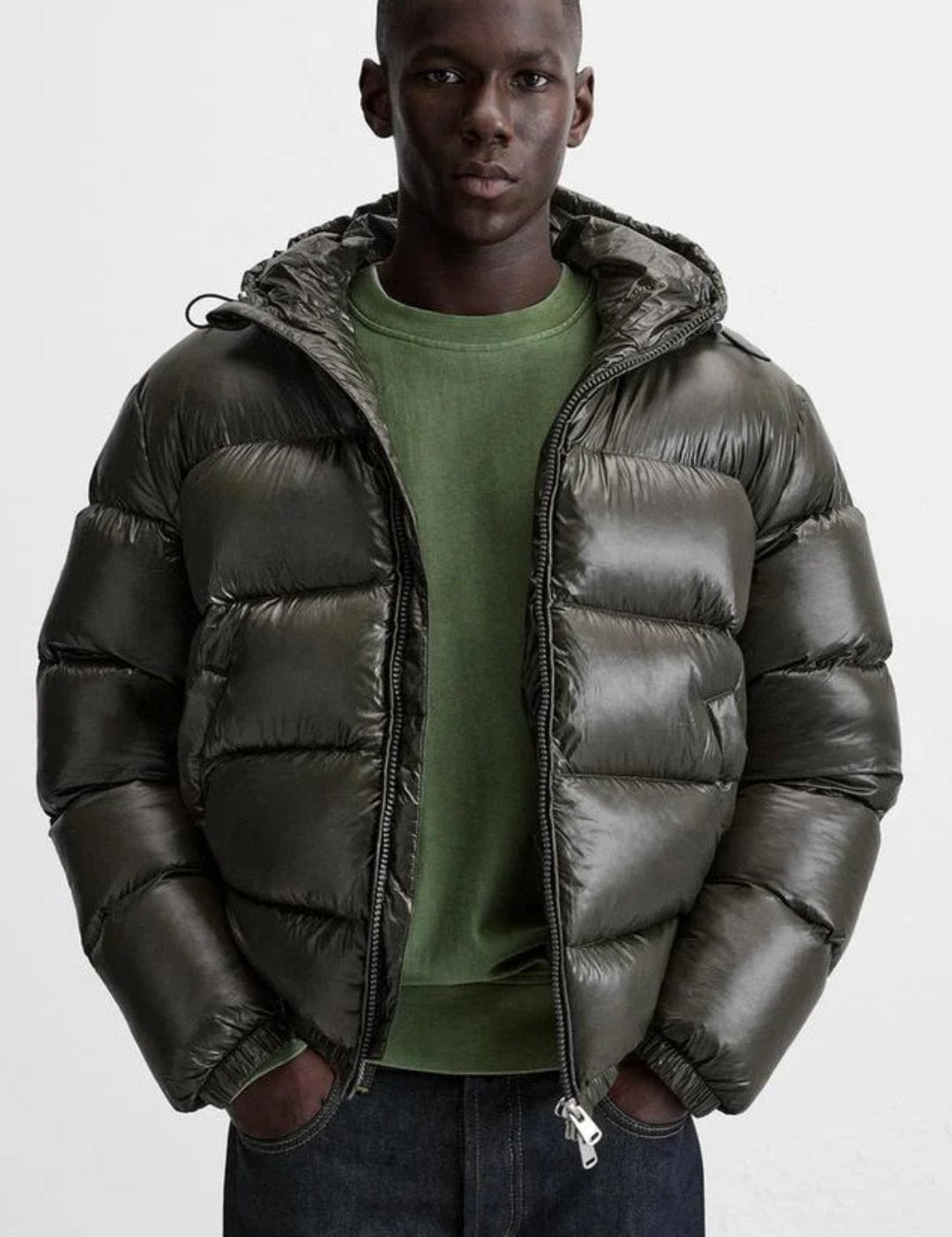 Men's Quilted Winter Jacket - Lightweight Warmth