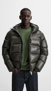 Men's Quilted Winter Jacket - Lightweight Warmth