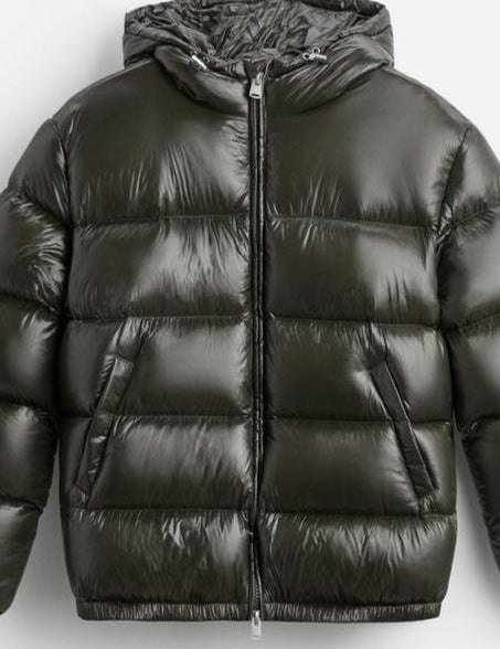 Men's Quilted Winter Jacket - Lightweight Warmth - Green