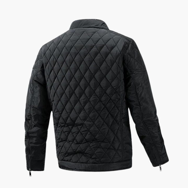 Men's Quilted Winter Jacket - Windproof & Warm