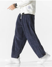 Men's Relaxed Corduroy Pants - Soft Texture Modern Style