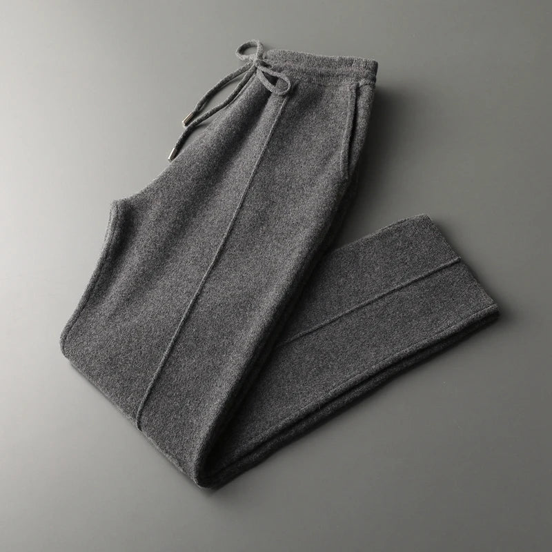 Men's Relaxed Lounge Pants - Soft Comfort Fit - Dark Grey