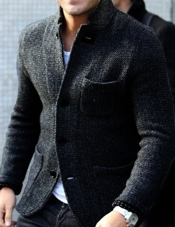 Men's Retro Vest - Classic Tailored Design - Black