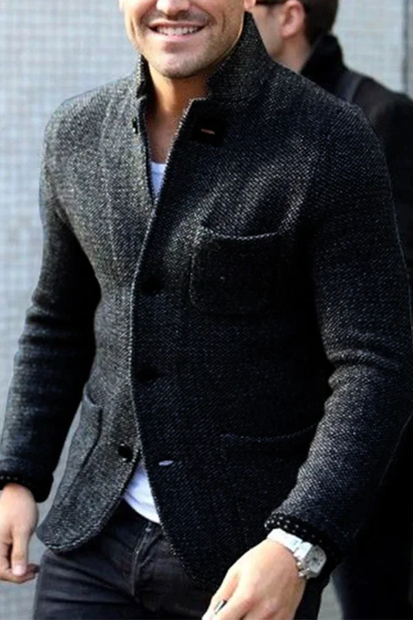 Men's Retro Vest - Classic Tailored Design - Black