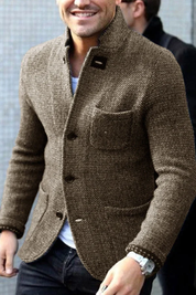 Men's Retro Vest - Classic Tailored Design - Khaki