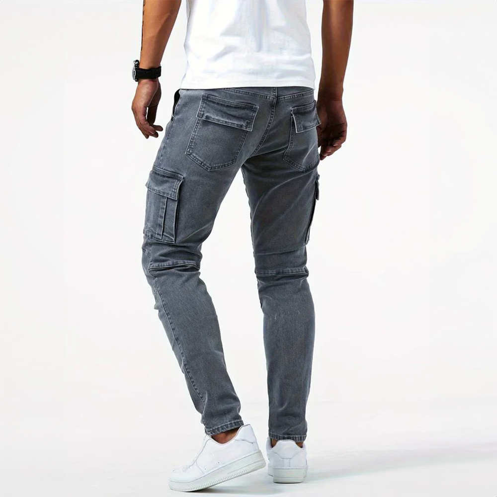 Men's Slim Fit Cargo Pants - Modern Casual Style
