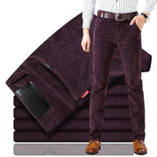 Men's Slim Fit Chinos - Monaco Style Trousers - Purple