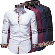 Men's Slim Fit Cotton Shirt - Modern Paisley Print