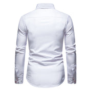 Men's Slim Fit Cotton Shirt - Modern Paisley Print