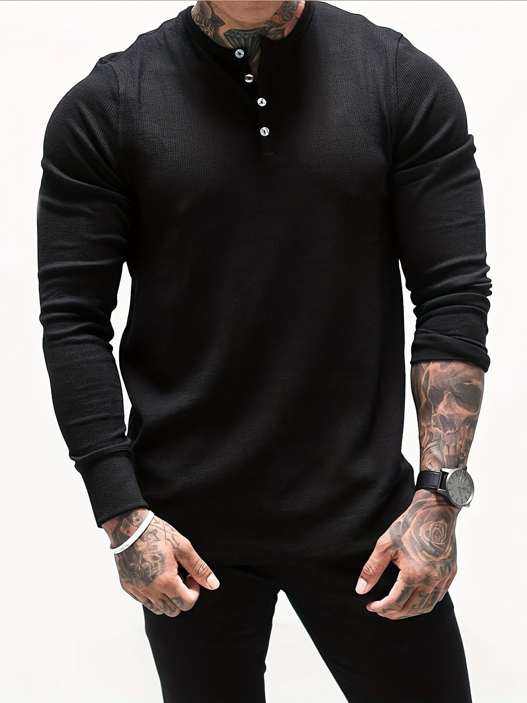 Men's Slim Fit Ribbed Shirt - Modern Casual Style