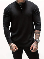 Men's Slim Fit Ribbed Shirt - Modern Casual Style