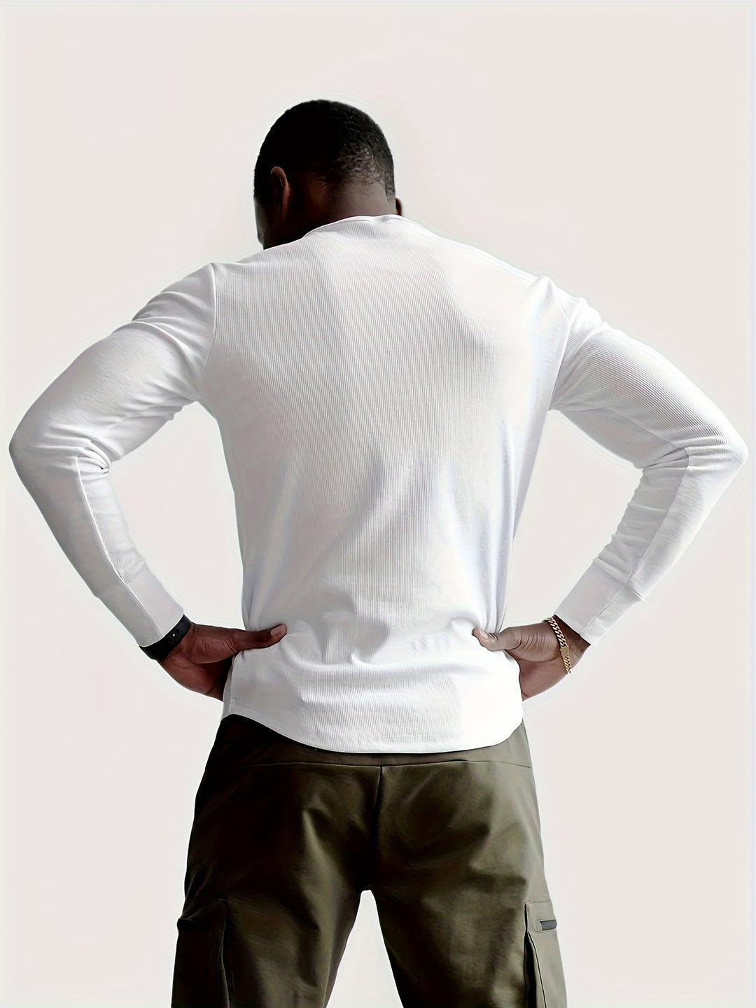 Men's Slim Fit Ribbed Shirt - Modern Casual Style