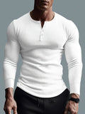 Men's Slim Fit Ribbed Shirt - Modern Casual Style