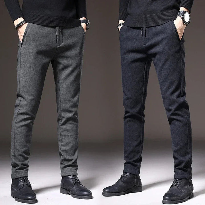 Men's Slim Fit Stretch Chinos - Modern Casual Trousers
