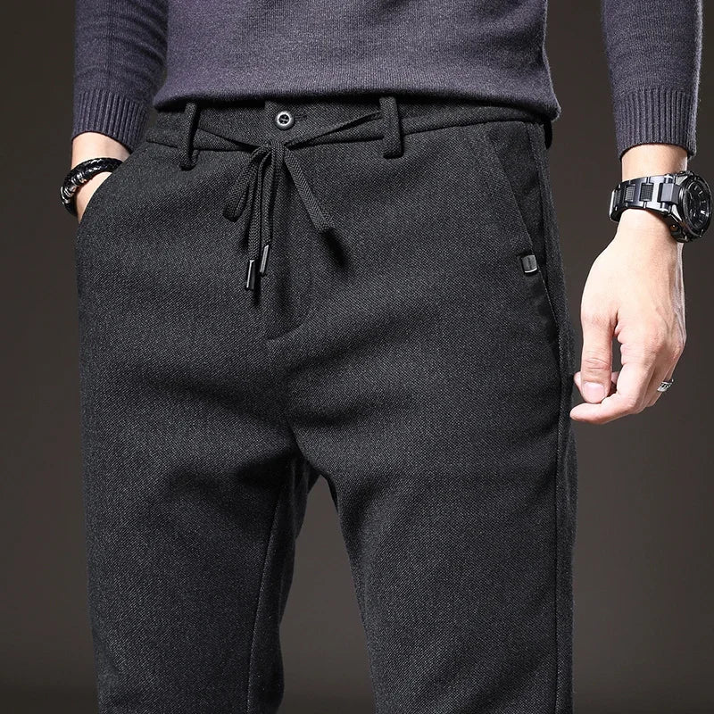 Men's Slim Fit Stretch Chinos - Modern Casual Trousers