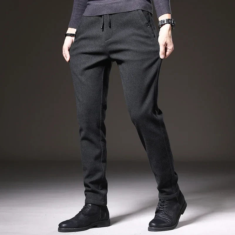 Men's Slim Fit Stretch Chinos - Modern Casual Trousers