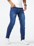 Men's Slim Fit Stretch Jeans - Modern Casual Denim