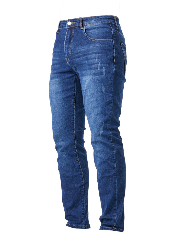 Men's Slim Fit Stretch Jeans - Modern Casual Denim
