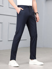 Men's Slim Fit Stretch Pants - Timeless Casual Style - Blue