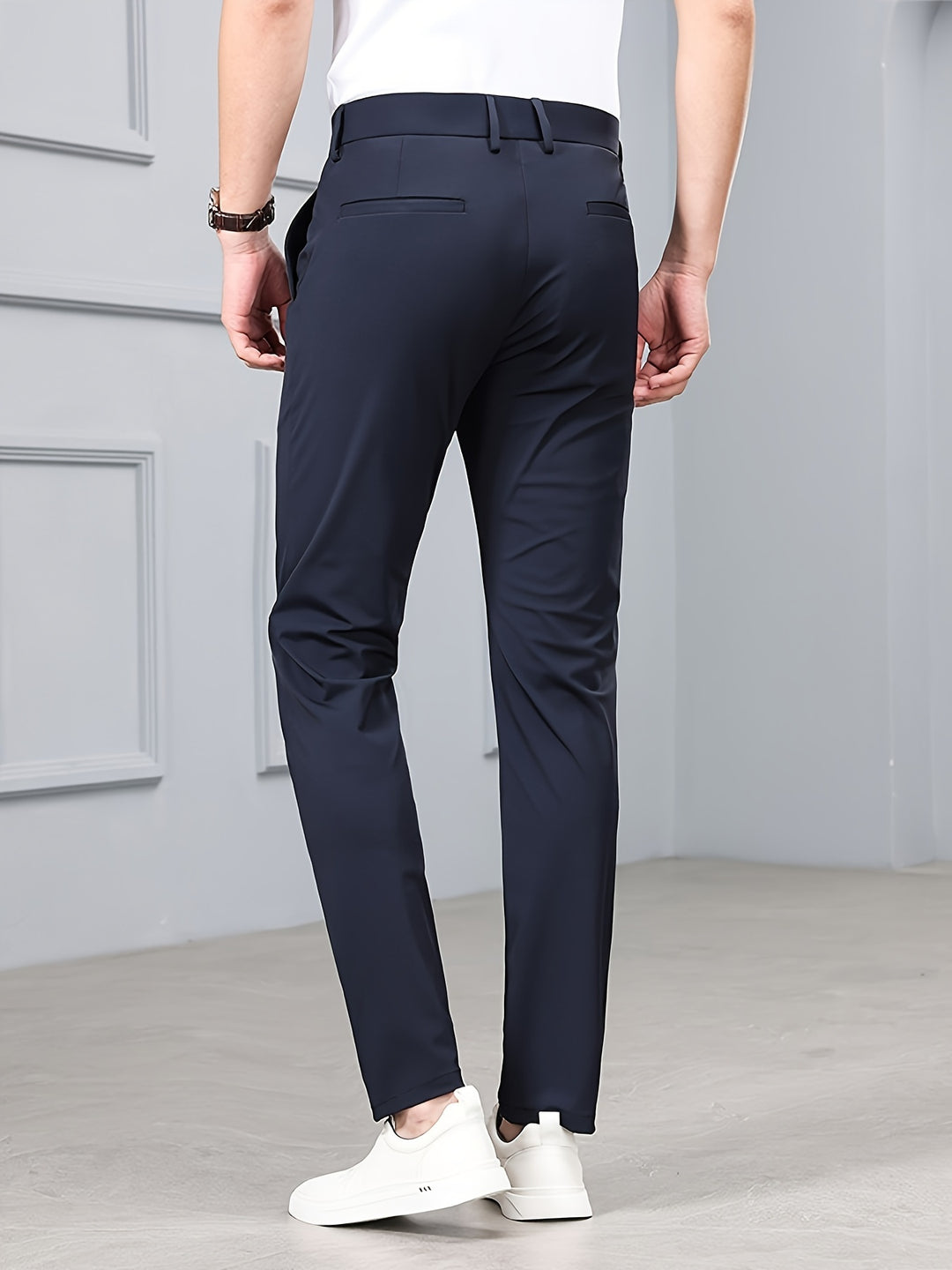 Men's Slim Fit Stretch Pants - Timeless Casual Style