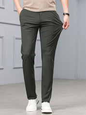 Men's Slim Fit Stretch Pants - Timeless Casual Style - Green