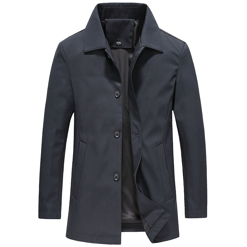 Men's Slim Fit Winter Jacket - Classic Navy - Navy