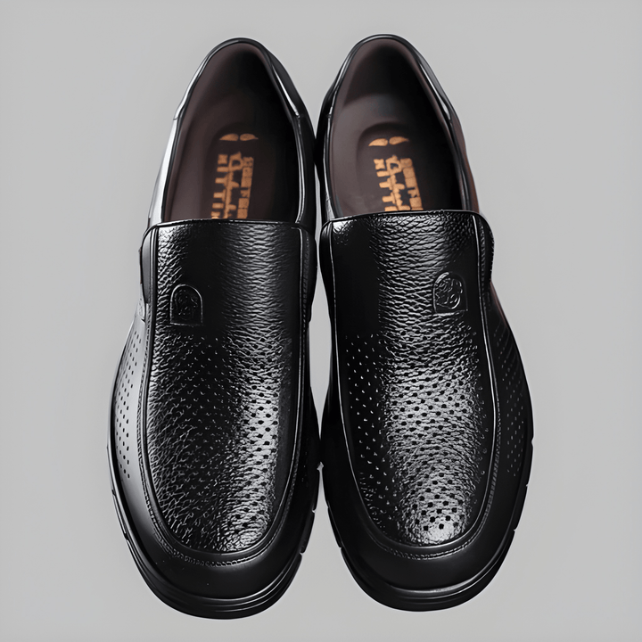 Men's Slip-On Shoes - Comfortable Everyday Loafers - Black Suede