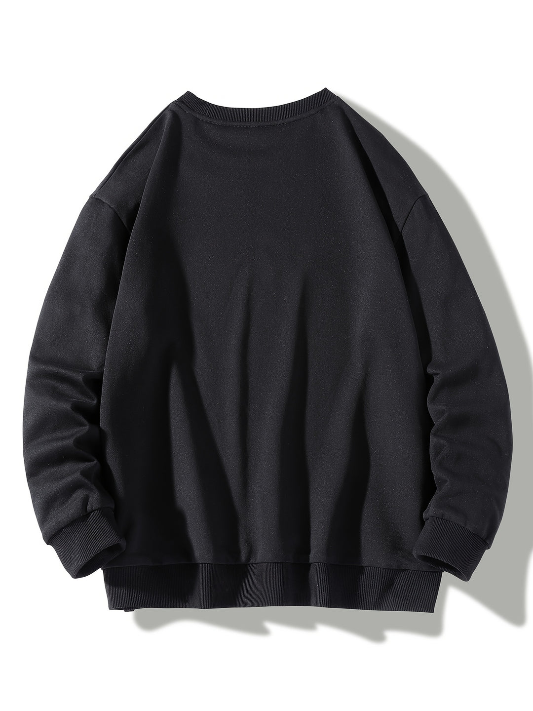 Men's Solid Crew Neck Sweatshirt - Casual Everyday Wear
