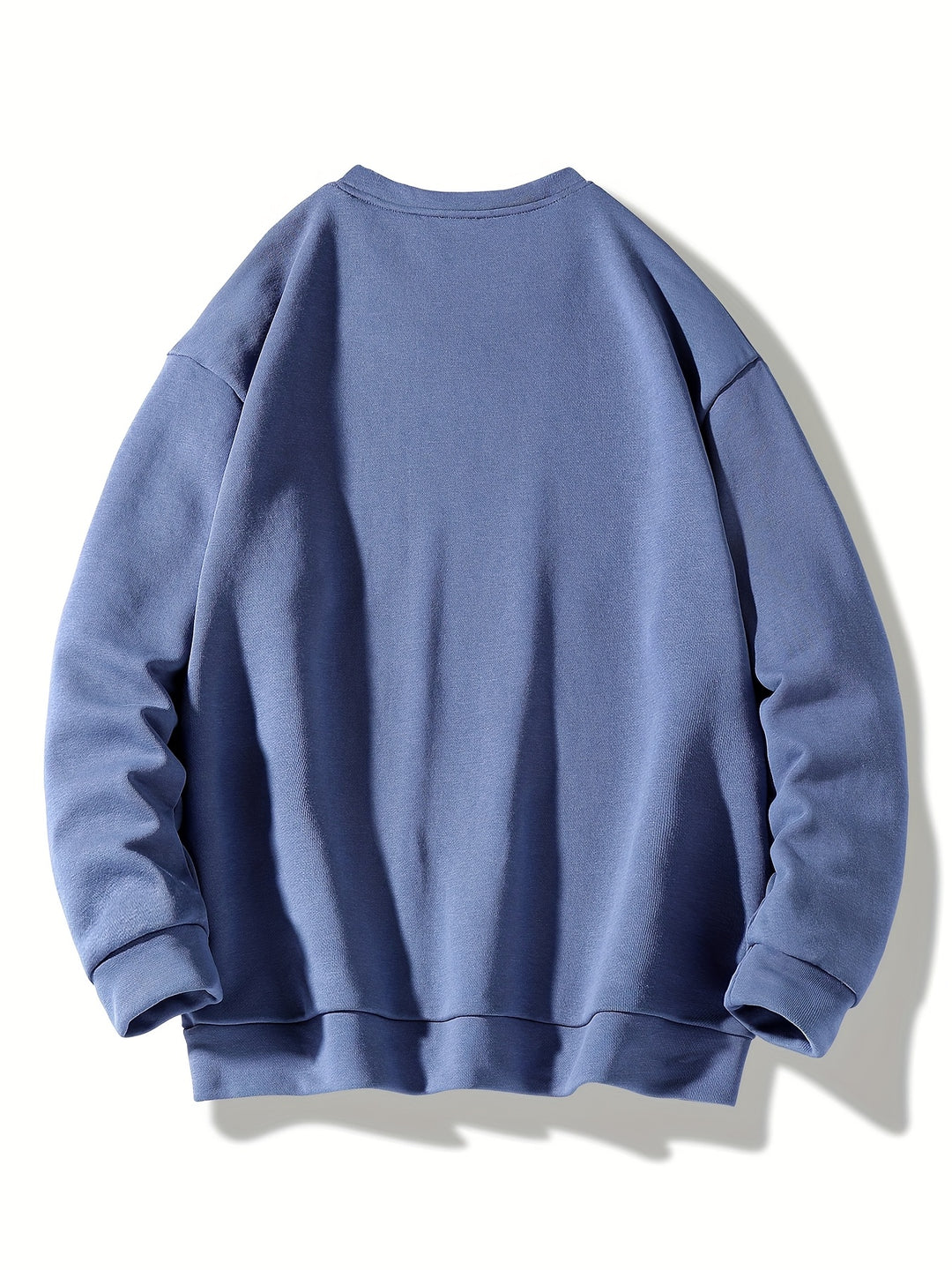 Men's Solid Crew Neck Sweatshirt - Casual Everyday Wear
