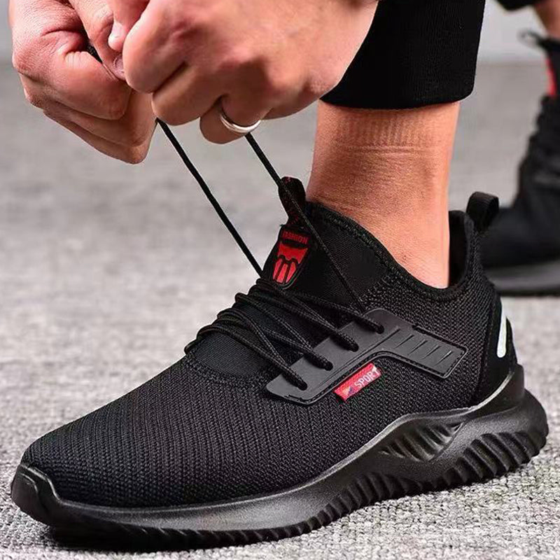 Men's Steel Toe Work Shoes - Comfortable Safety Sneakers