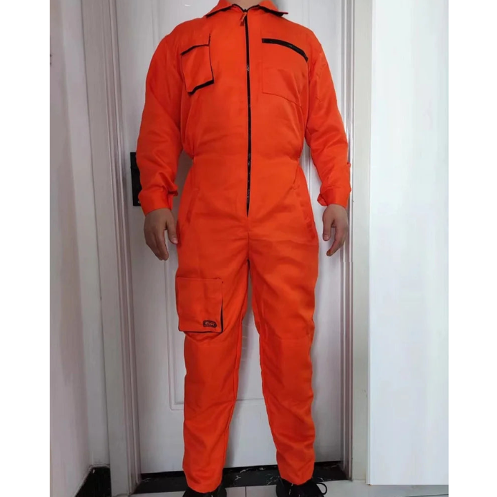 Men's Straight Overall with Zipper - Spring Work Wear