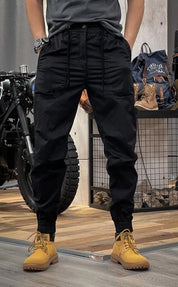 Men's Stretch Cargo Pants - Durable & Comfortable - Black