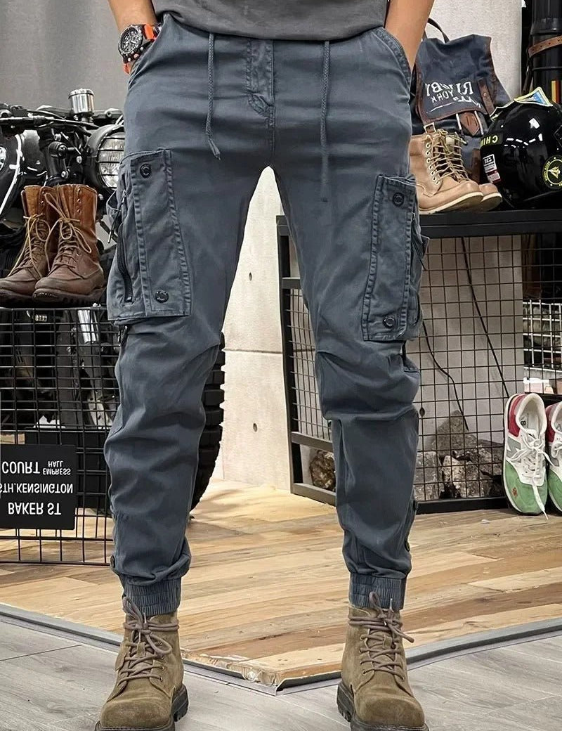 Men's Stretch Cargo Pants - Durable & Comfortable - Grey 2