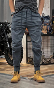 Men's Stretch Cargo Pants - Durable & Comfortable - Grey