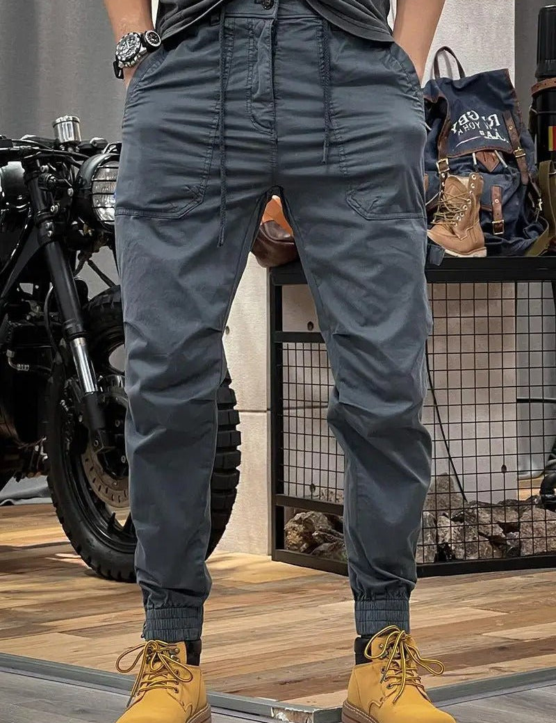 Men's Stretch Cargo Pants - Durable & Comfortable - Grey